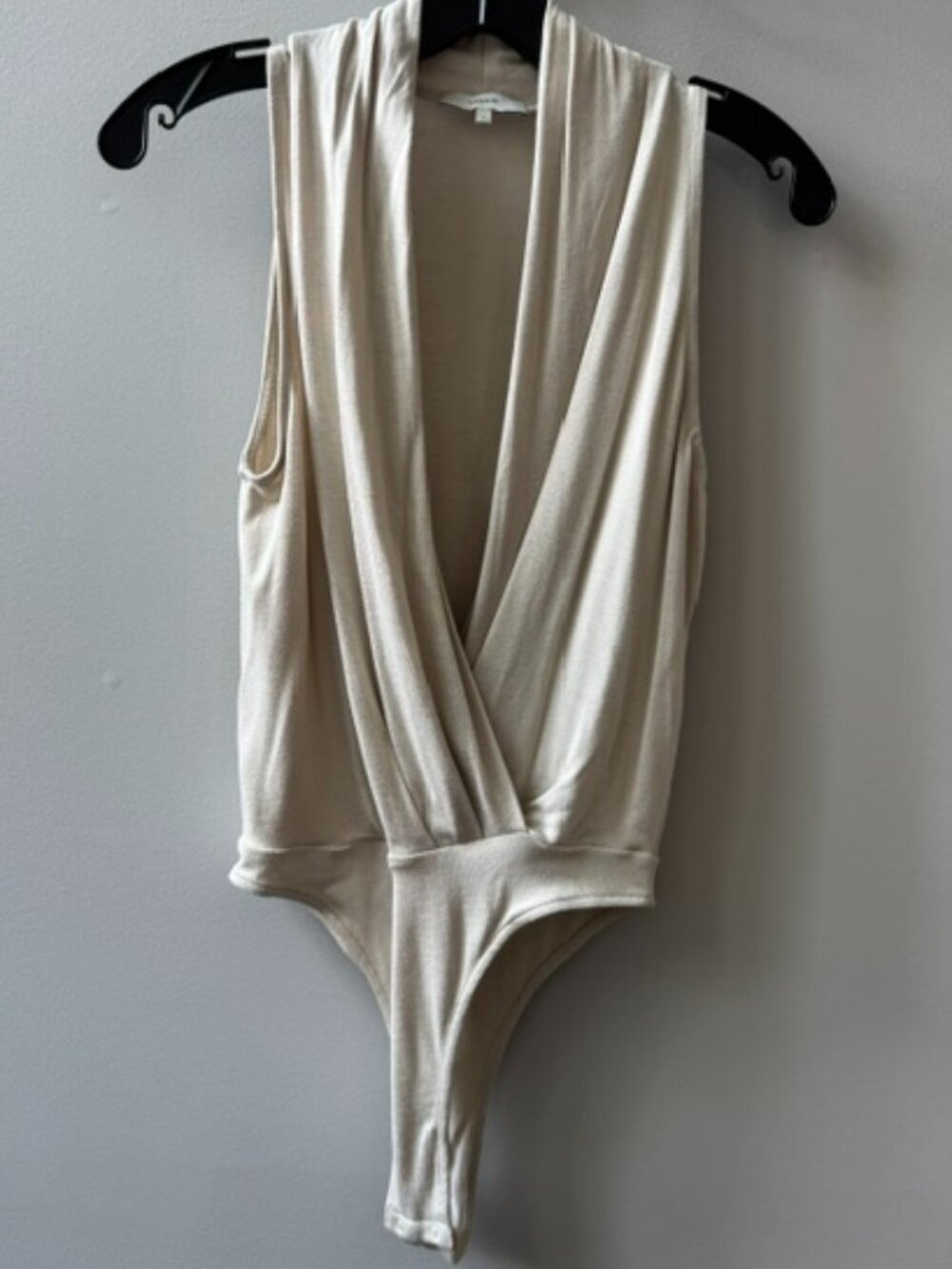 Vince Bodysuit with draped neckline Size S